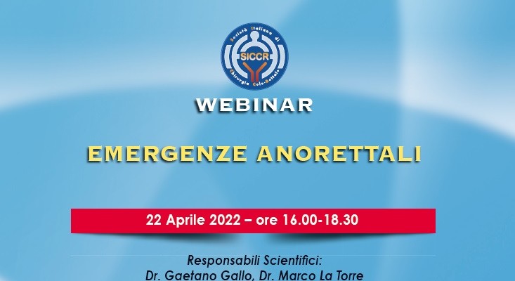 Emergenze Anorettali - Webinar SICCR